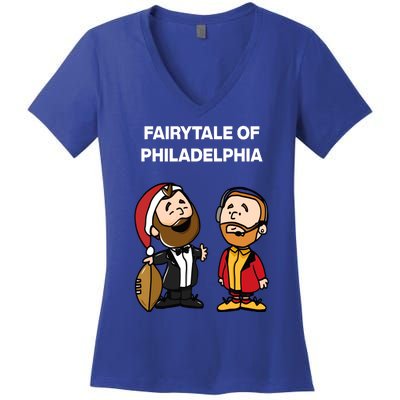 Jason K.Elce T.Ravis Kelce Fairytale Of Philadelphia Women's V-Neck T-Shirt