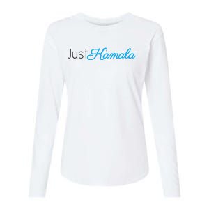 Just Kamala Voting 2024 For President Election Womens Cotton Relaxed Long Sleeve T-Shirt