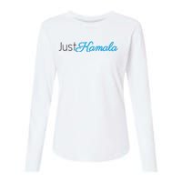 Just Kamala Voting 2024 For President Election Womens Cotton Relaxed Long Sleeve T-Shirt