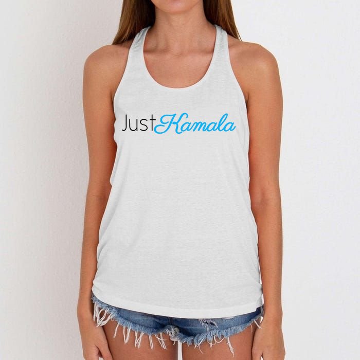 Just Kamala Voting 2024 For President Election Women's Knotted Racerback Tank