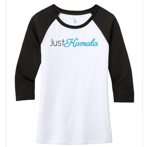 Just Kamala Voting 2024 For President Election Women's Tri-Blend 3/4-Sleeve Raglan Shirt