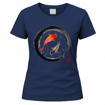 Japanese Koi Vintage Ink Shodo Women's T-Shirt