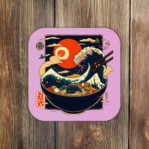 Japanese Kanagawa Wave Retro Anime Noodles Coaster