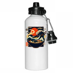 Japanese Kanagawa Wave Retro Anime Noodles Aluminum Water Bottle