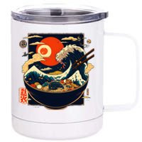 Japanese Kanagawa Wave Retro Anime Noodles 12 oz Stainless Steel Tumbler Cup