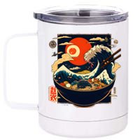 Japanese Kanagawa Wave Retro Anime Noodles 12 oz Stainless Steel Tumbler Cup