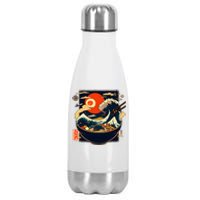 Japanese Kanagawa Wave Retro Anime Noodles Stainless Steel Insulated Water Bottle