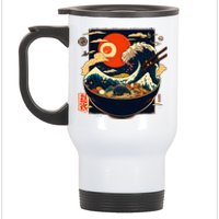 Japanese Kanagawa Wave Retro Anime Noodles Stainless Steel Travel Mug