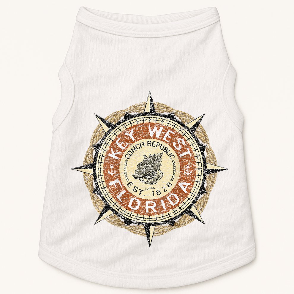 JCombs Key West Florida Conch Republic Doggie Tank