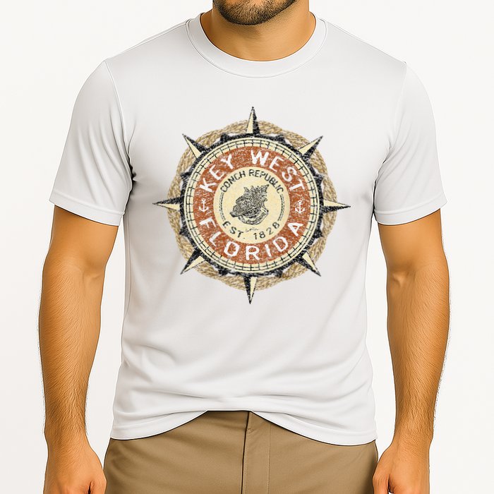 JCombs Key West Florida Conch Republic Cooling Performance Crew T-Shirt