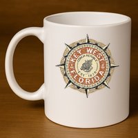 JCombs Key West Florida Conch Republic 11oz C Handle Ceramic Mug
