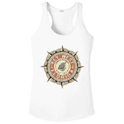 JCombs Key West Florida Conch Republic Ladies PosiCharge Competitor Racerback Tank