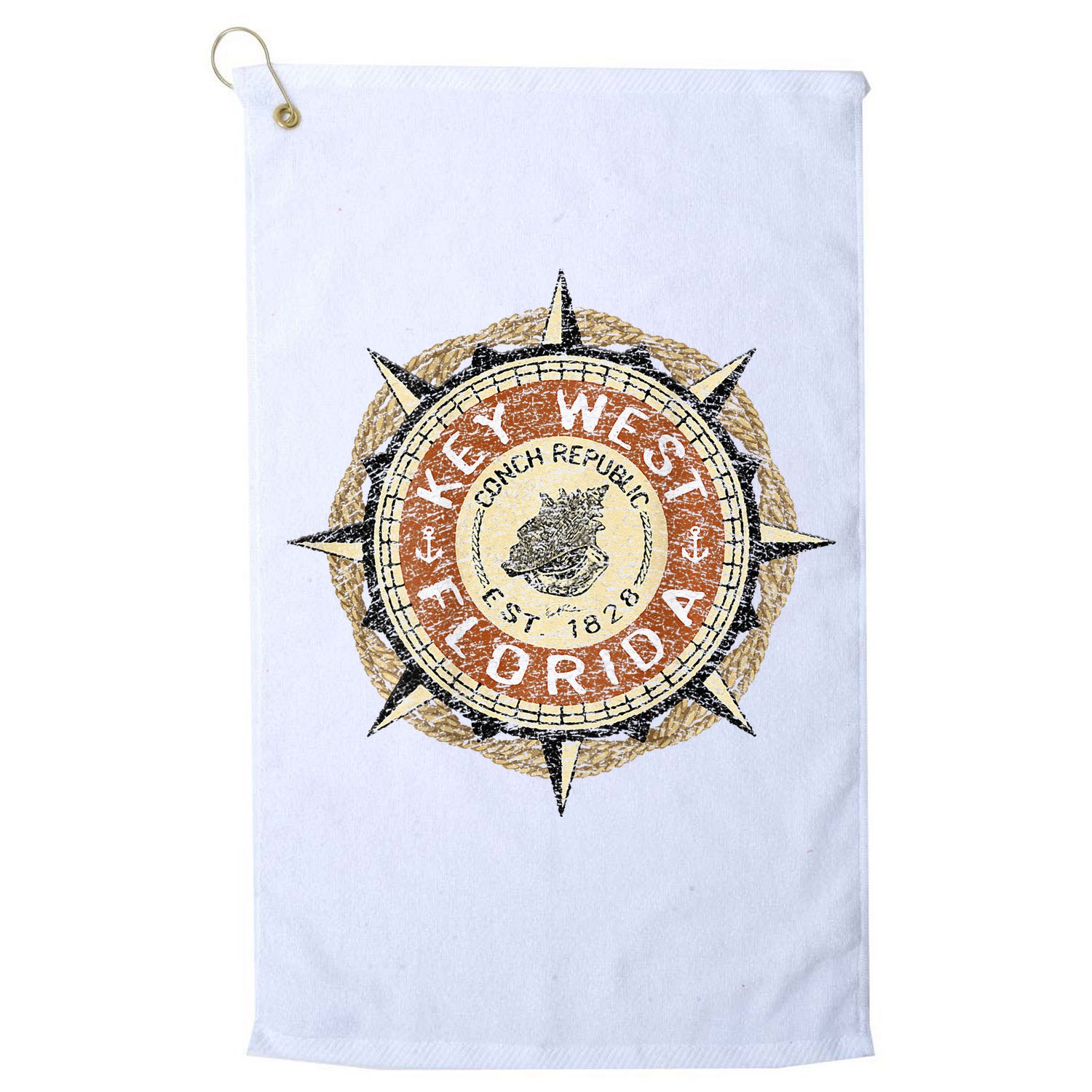 JCombs Key West Florida Conch Republic Golf Towel