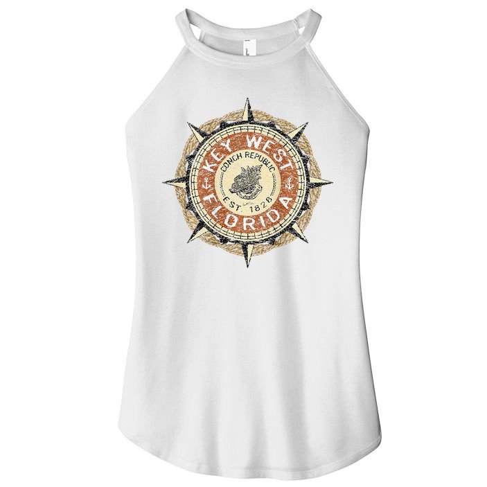 JCombs Key West Florida Conch Republic Women's Perfect Tri Rocker Tank