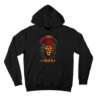 Juneteenth Lion 1865 Black History African American Hoodie