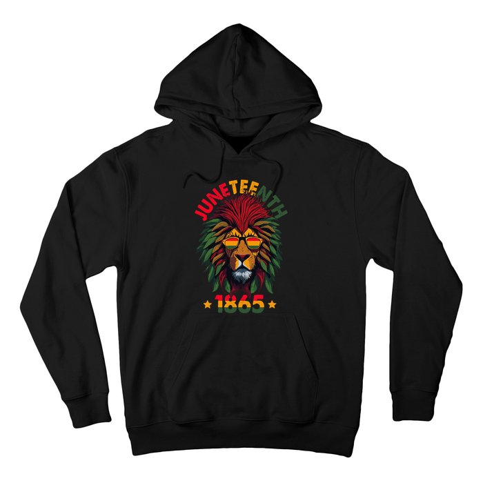 Juneteenth Lion 1865 Black History African American Hoodie