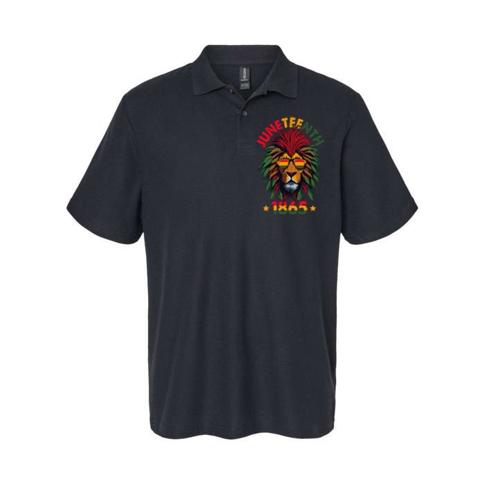 Juneteenth Lion 1865 Black History African American Softstyle Adult Sport Polo