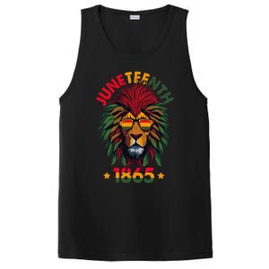 Juneteenth Lion 1865 Black History African American PosiCharge Competitor Tank