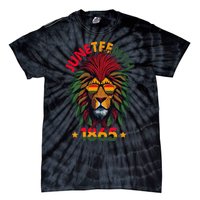 Juneteenth Lion 1865 Black History African American Tie-Dye T-Shirt