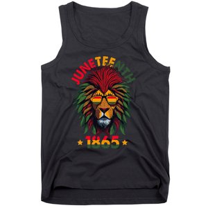 Juneteenth Lion 1865 Black History African American Tank Top