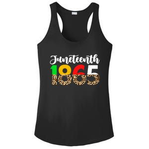 Juneteenth Leopard 1865 Blm Independence Day African Freedom Gift Ladies PosiCharge Competitor Racerback Tank