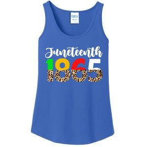 Juneteenth Leopard 1865 Blm Independence Day African Freedom Gift Ladies Essential Tank