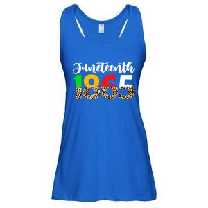 Juneteenth Leopard 1865 Blm Independence Day African Freedom Gift Ladies Essential Flowy Tank