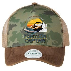 Just Like A Regular Captain Only Cooler Pontoon Captain Legacy Tie Dye Trucker Hat