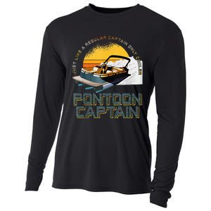 Just Like A Regular Captain Only Cooler Pontoon Captain Cooling Performance Long Sleeve Crew