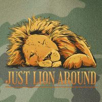 Just Lion Around Lazy Cute Legacy Tie Dye Trucker Hat