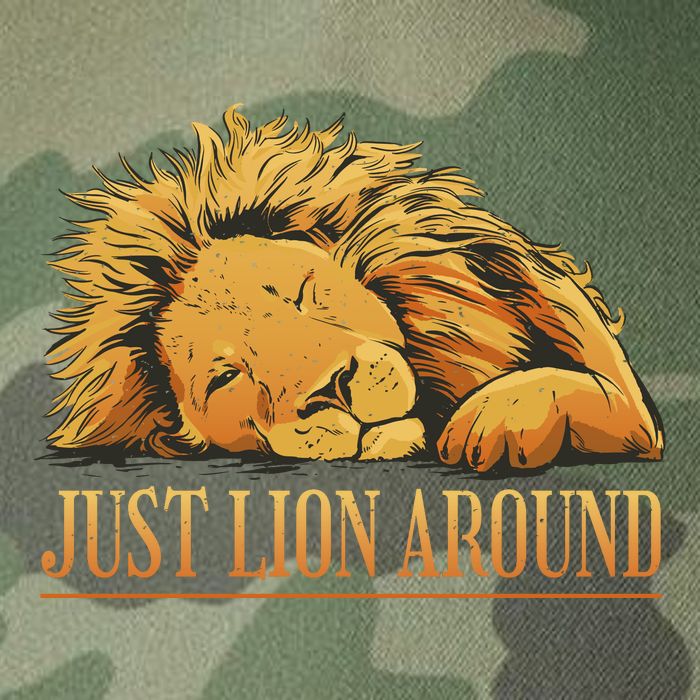 Just Lion Around Lazy Cute Legacy Tie Dye Trucker Hat