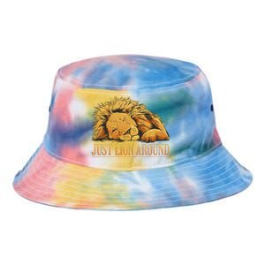 Just Lion Around Lazy Cute Tie Dye Newport Bucket Hat