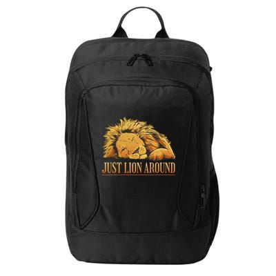 Just Lion Around Lazy Cute City Backpack