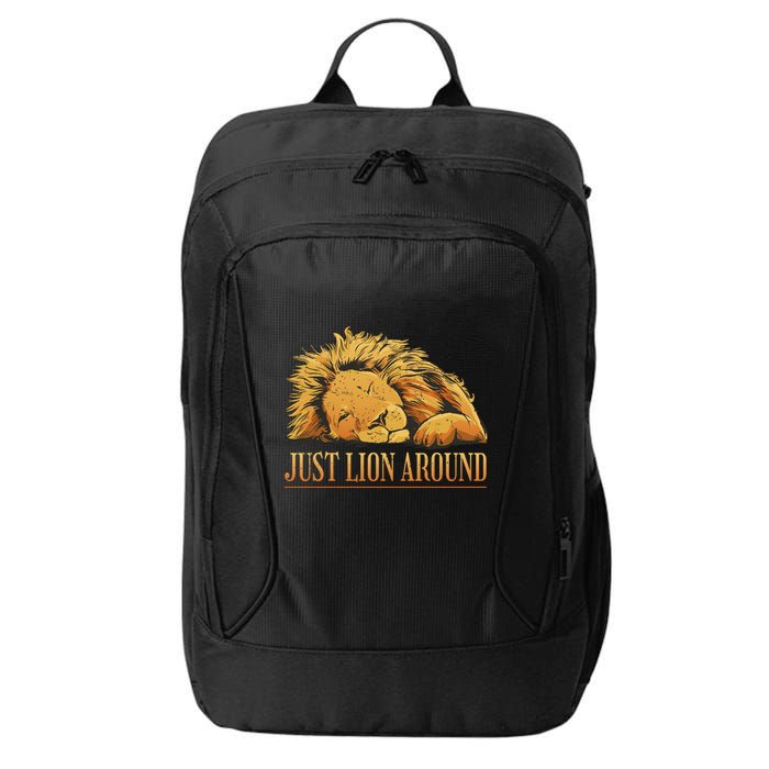 Just Lion Around Lazy Cute City Backpack