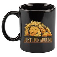 Just Lion Around Lazy Cute 11oz C Handle Ceramic Mug