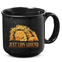 Just Lion Around Lazy Cute 15oz Campfire Ceramic Mug