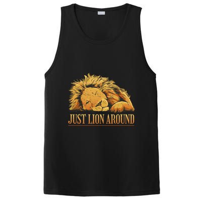 Just Lion Around Lazy Cute PosiCharge Competitor Tank