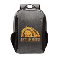 Just Lion Around Lazy Cute Vector Backpack