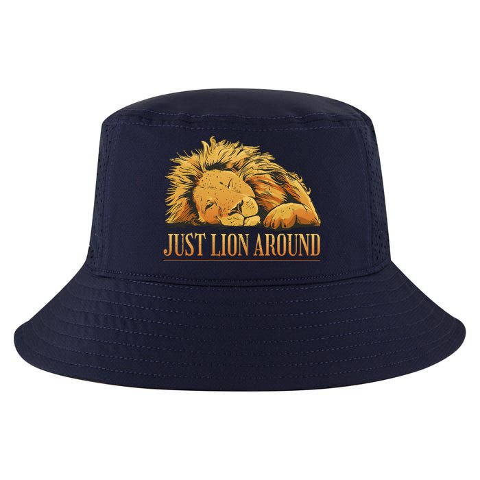 Just Lion Around Lazy Cute Cool Comfort Performance Bucket Hat