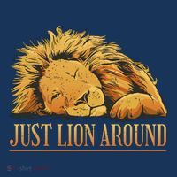 Just Lion Around Lazy Cute Tall T-Shirt