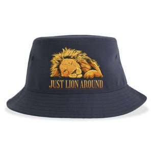 Just Lion Around Lazy Cute Sustainable Bucket Hat