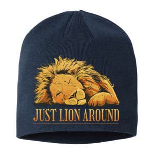 Just Lion Around Lazy Cute Sustainable Beanie