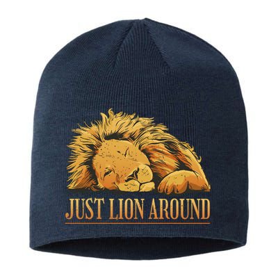 Just Lion Around Lazy Cute Sustainable Beanie