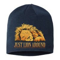 Just Lion Around Lazy Cute Sustainable Beanie