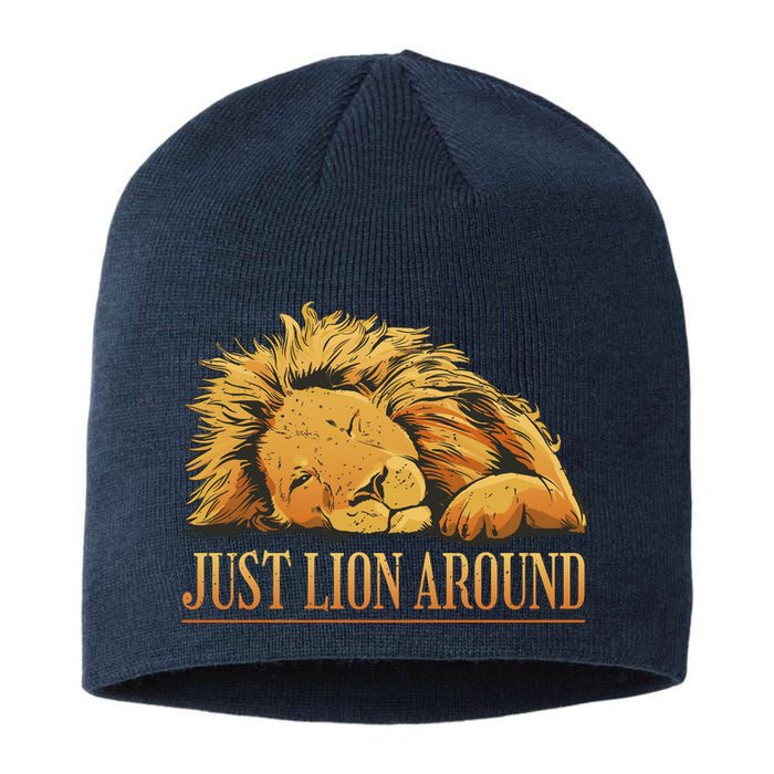 Just Lion Around Lazy Cute Sustainable Beanie