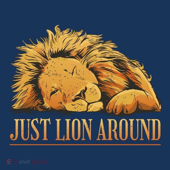 Just Lion Around Lazy Cute Magnet