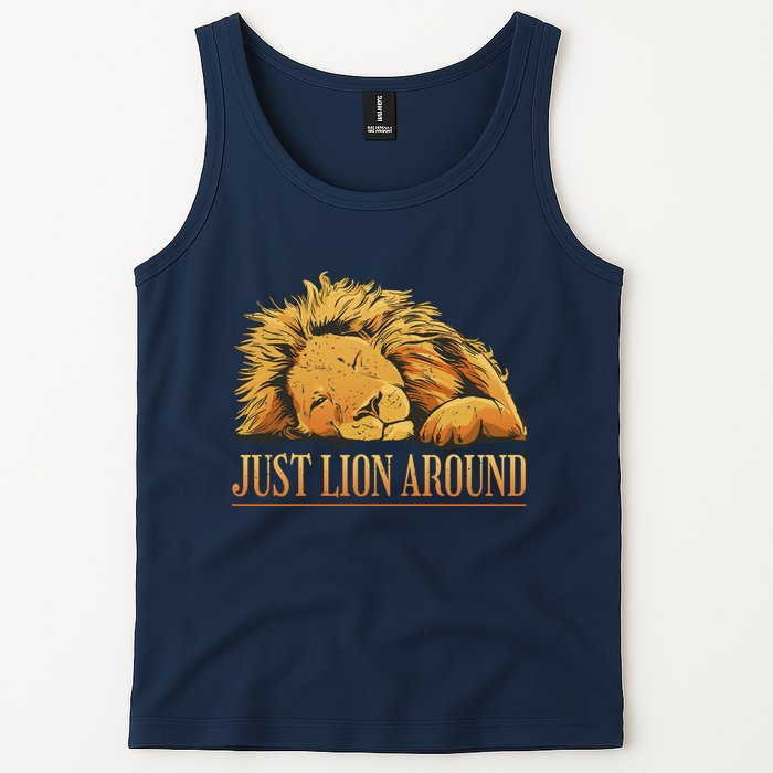 Just Lion Around Lazy Cute Tank Top