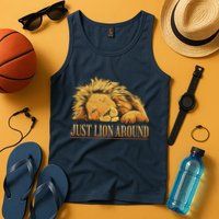 Just Lion Around Lazy Cute Tank Top
