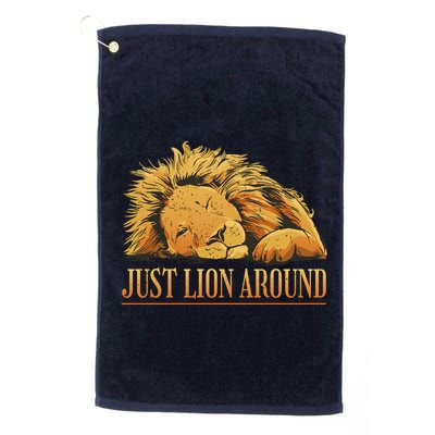 Just Lion Around Lazy Cute Golf Towel