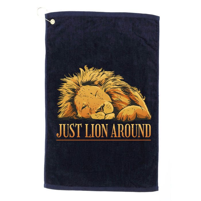 Just Lion Around Lazy Cute Golf Towel